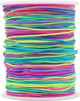 Tenn Well 1mm Elastic Cord, 328 Feet Colorful