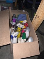 lot of misc. cleaning supplies