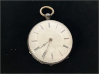 Antique Pocket Watch, Marked Eylindrel Rubis