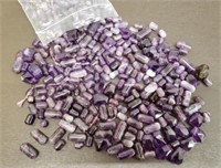 Bag of Nice Amethyst Beads. Different Shapes &