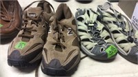 NEW BALANCE SHOES SZ 7 & KEEN WATER SHOES SZ UKWN