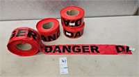 4 rolls of danger tape
