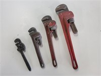 4 Pipe Wrenches