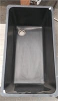 Black Epoxy Sink 15 x 28 x 11 3/4