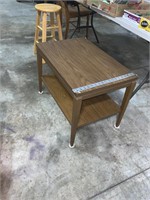 2 tier mcm side end table
