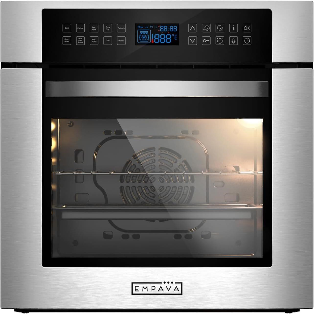 Empava Electric Wall Oven  Stainless Steel