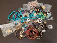 Bag of Costume Jewelry for Crafting.