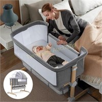 Baby Bassinet Bedside Sleeper with Storage