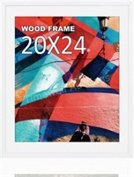 20x24 Natural Wood Frame with Plexiglass