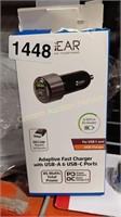 ADAPTIVE FAST CHARGER WITH USB -A & USB C PORTS