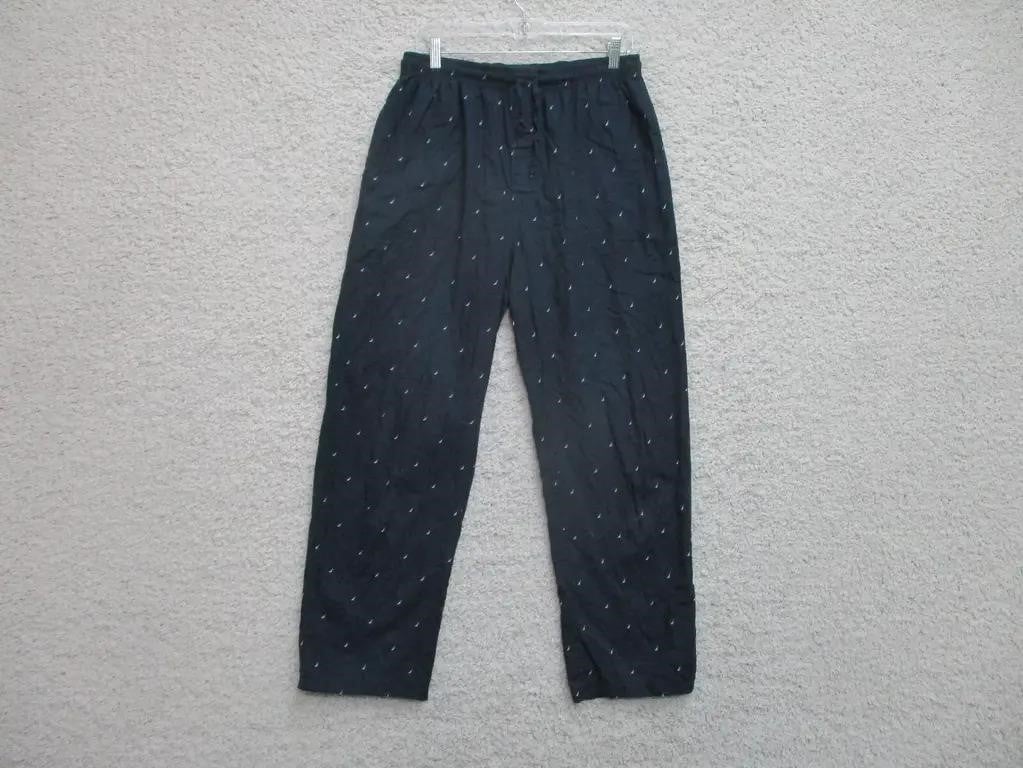 Nautica Pajama Pants XXL Adult Blue Pockets