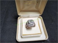 925 Diamond Accent Wedding Set, Size 8