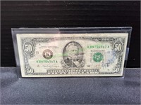 1990 Federal Reserve Fifty Dollar Banknote