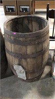 Whiskey barrel no top as one repair