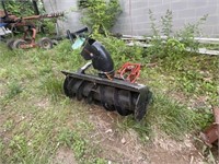 garden tractor snow blower attachment