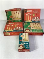 Vintage Christmas Candle Lights in Boxes