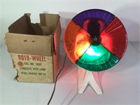 Vintage Roto-Wheel Christmas Tree Light,works