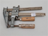 Pair of valley six inch bar clamps