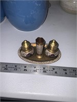 Thai Brass Condiment Set