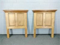 Lot Of 2 Solid Pine Twin Sized Headboards