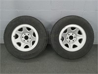 2x The Bid General Grabber Usa 255-70-17" Tires