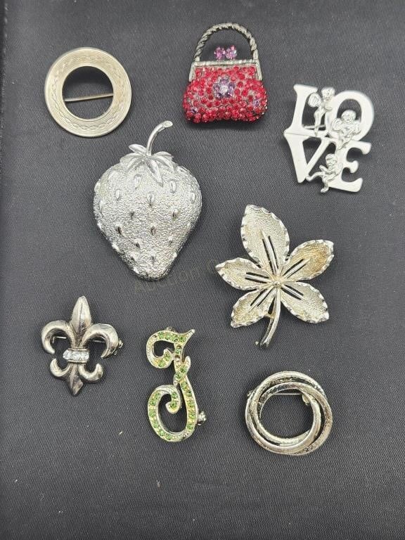 Vintage To Now Brooches / Pins 2 Signed Sarah