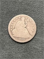1839 Liberty Seated Silver Dime