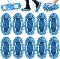 W551  CHENGU Mop Slippers Cover, Blue, 10 Pcs