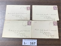 WWI Era 3 Cent Stamp Envelopes