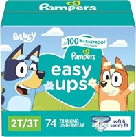2T-3T, 74 Count, Pampers Easy Ups Training Pants