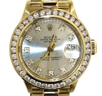 18kt Gold Rolex Oyster Perpetual 26 Lady President