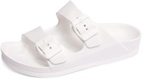 Ausland Women's 36 (5.5 US) Comfort Sandal, White
