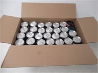 28-Pk Box of Various Energy Drinks, 355ml