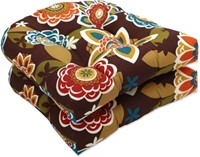 2-Pk 19" Pillow Perfect Floral Indoor/Outdoor