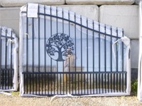 Unused 16' Bi-Parting Wrought Iron Gate