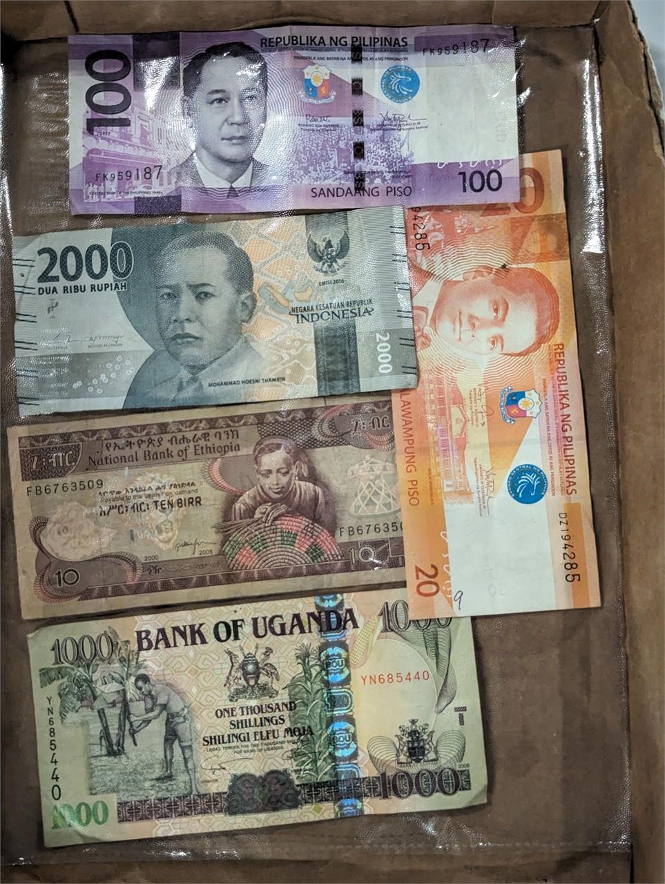 World currency Philippines Uganda Ethiopia