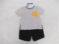 3-Pc Pekkle Babies 12M Set, T-shirt and Shorts,