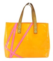 Louis Vuitton Orange & Pink Verni Handbag