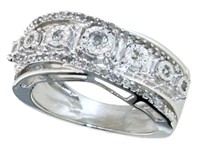 Brilliant 1/4 ct Diamond Designer Ring