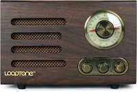 LoopTone Vintage Wood Table Radio