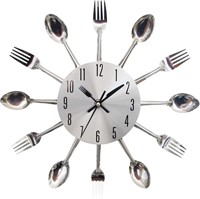 SEALED-3D Cutlery Kitchen Wall Clock