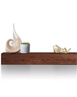 Fireplace Mantel, Natural Wood Floating