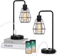 HAITRAL Industrial Table Lamps 2pc
