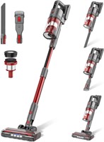 USED-Fykee Cordless Vacuum Cleaner, Red
