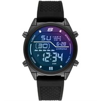 Skechers Men's Watch - Black Silicone Band