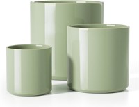 LE TAUCI Plant Pots Set  10/8/6 Inch  Green