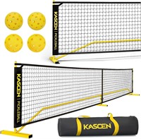 22 FT Black Pickleball Net with Wheels and Bag
