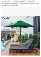 NEW 7.5' Patio Umbrella w/ Crank & Tilt, Green