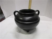 Black Roseville USA ceramic pot
