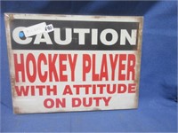 hockey player sign